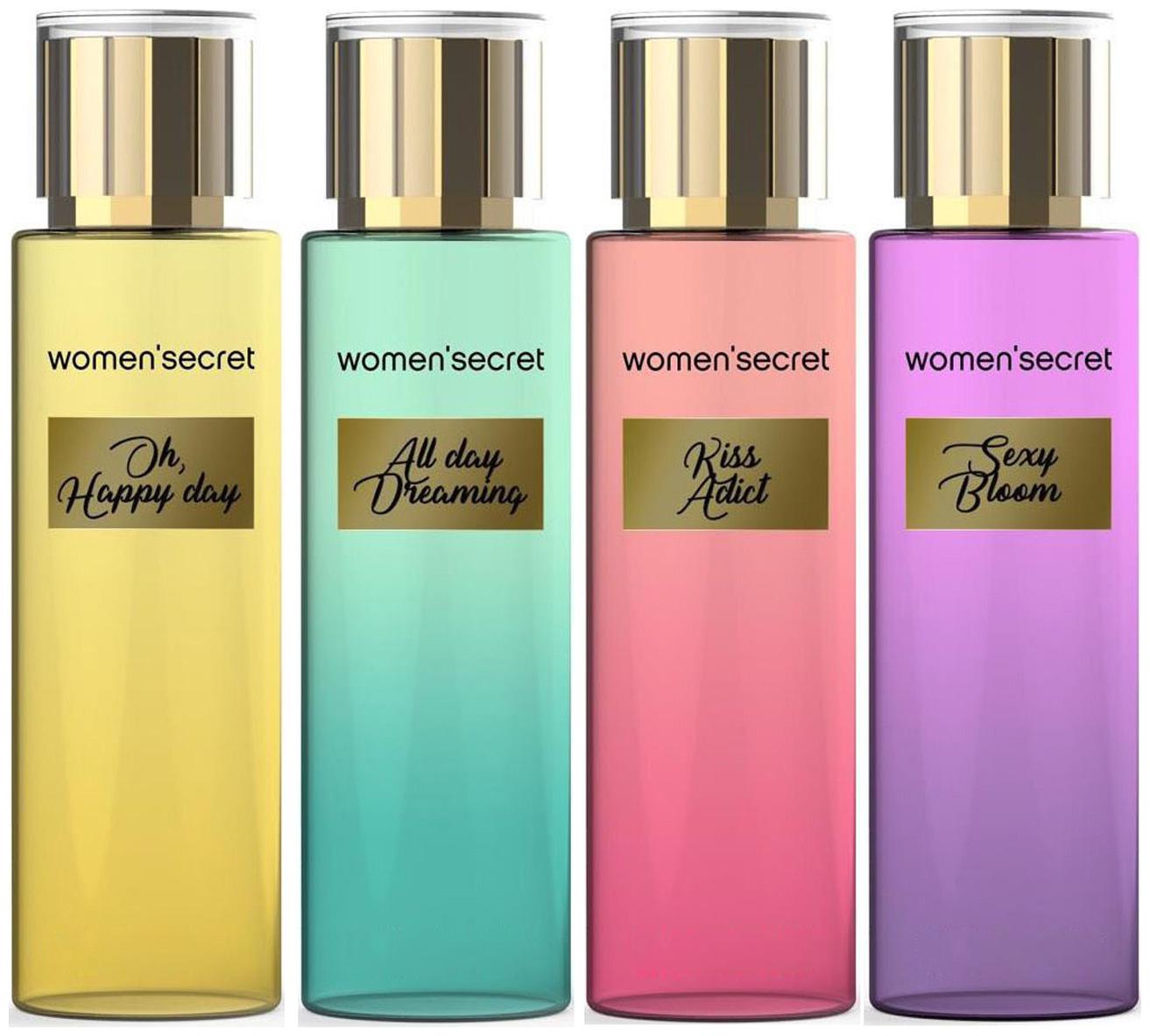 

Womens Secret Oh Happy Day All Day Kiss Adict Sexy Bloom Deodorant Spray 100 ml (Pack Of 4)