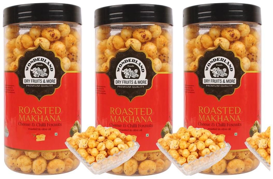

Wonderland Roasted Makhana Cheese Chilli Foxnuts 300 G