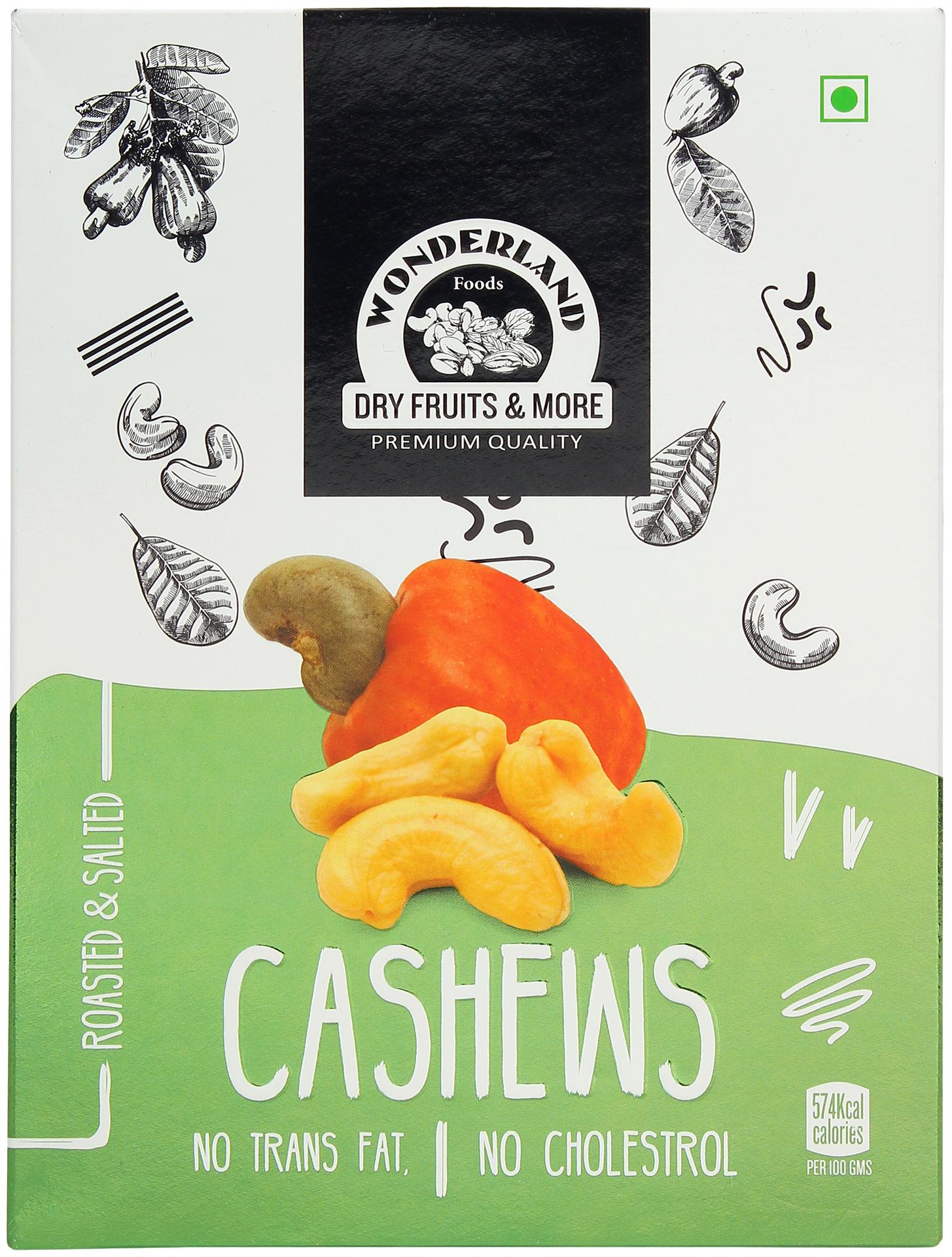 

Wonderland Roasted Salted Cashews 200g Box