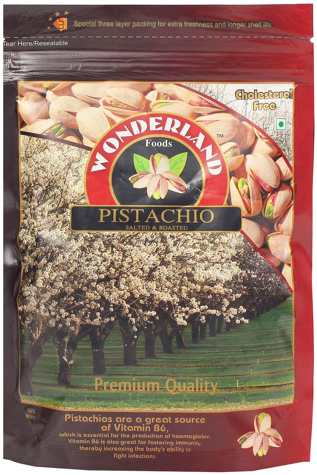 

Wonderland Roasted Salted Pistachios Irani 200g