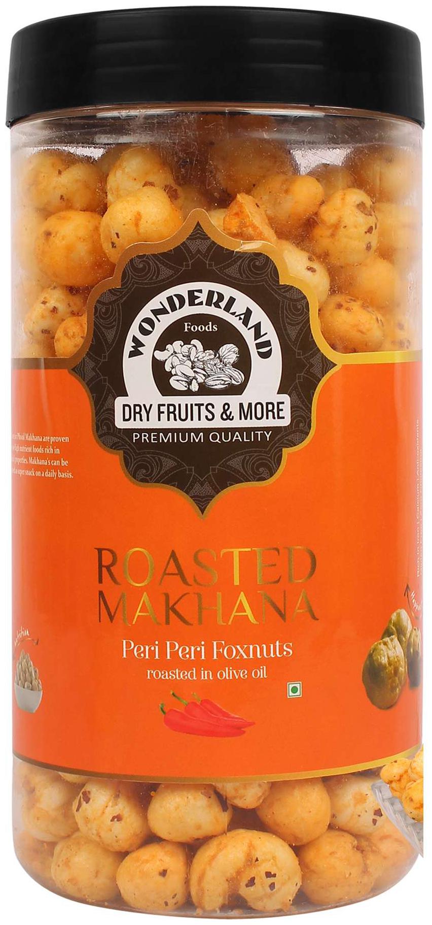 

Wonderland Roasted Makhana Peri Peri Foxnuts 100g