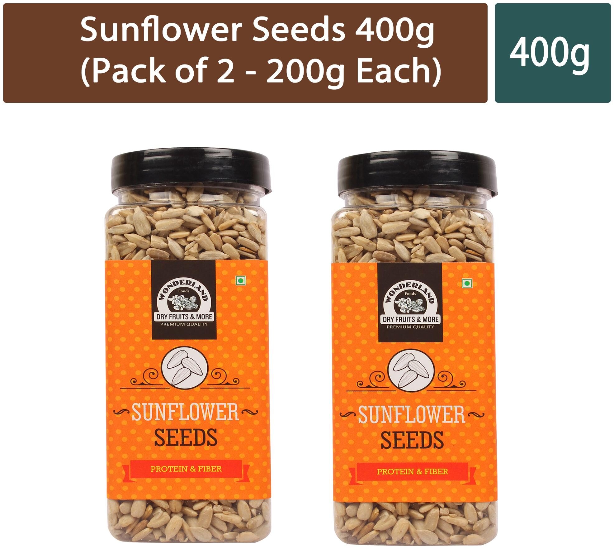 

Wonderland Sunflower Seeds 400g (Pack of 2 - 200g Each)