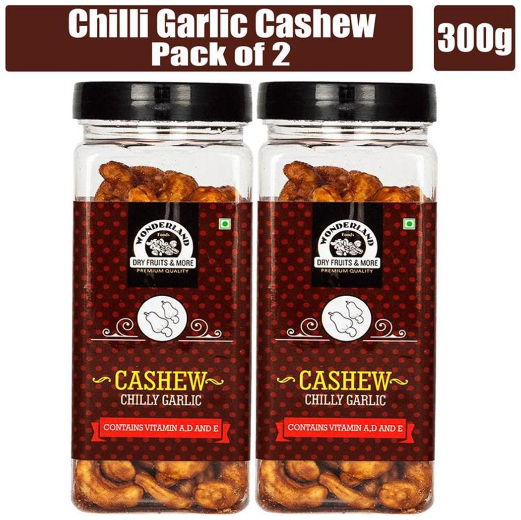 

Wonderland Thai Sweet Chilly Cashew 300g (Pack of 2 -150 Each)