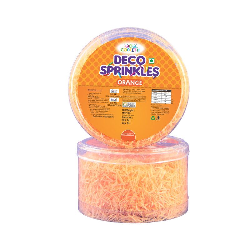 

Wow Confetti Deco Sprinkles Orange 30 g (Pack of 1)
