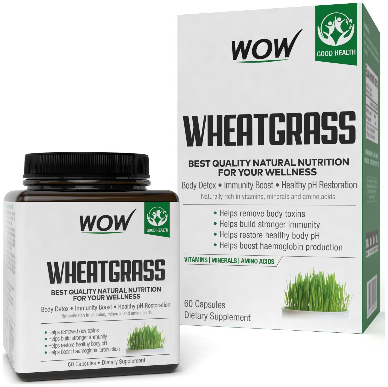 

WOW Life Science Wheatgrass 60 Capsules