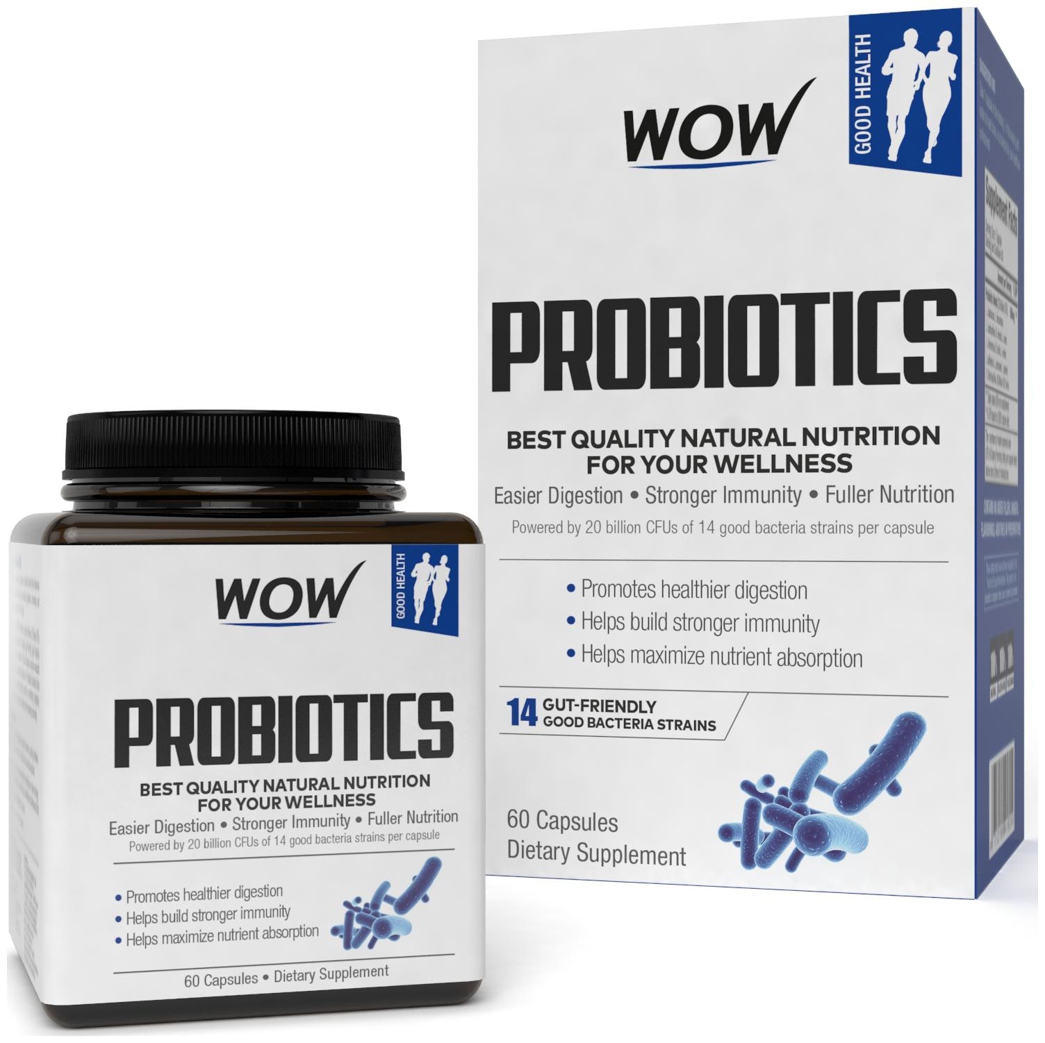 

WOW Life Science Probiotics Capsules 60 Capsules