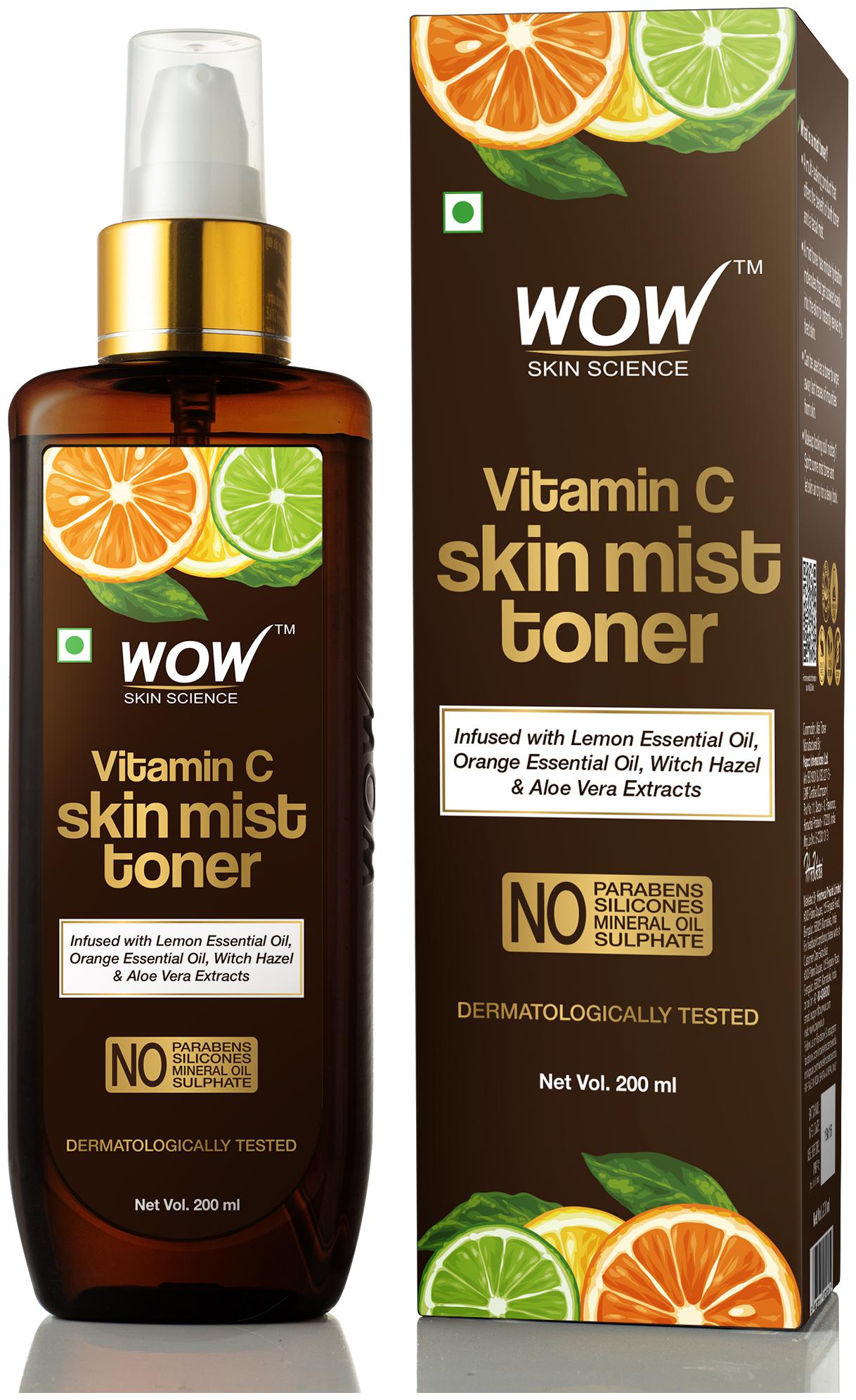 

WOW Skin Science Vitamin C Skin Mist Toner 200 ml (Pack Of 1)