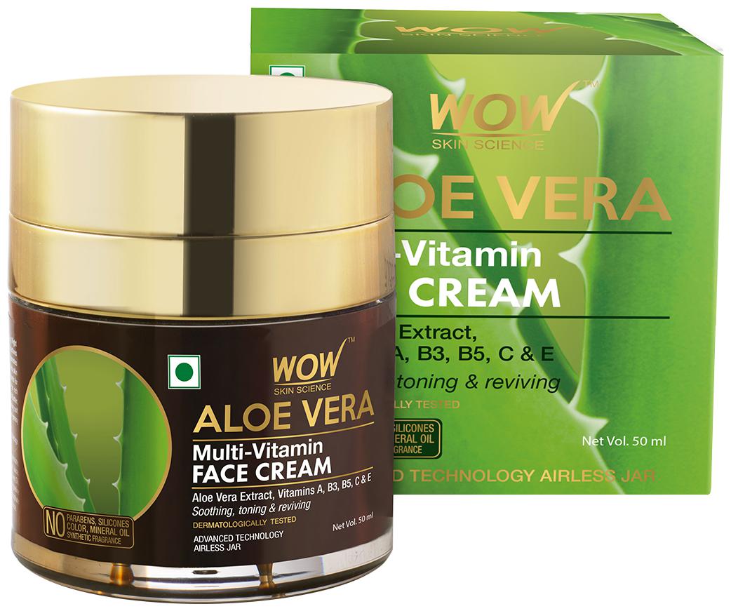 

WOW Skin Science Aloe Vera Multi-Vitamin Face Cream 50 ml (Pack Of 1)