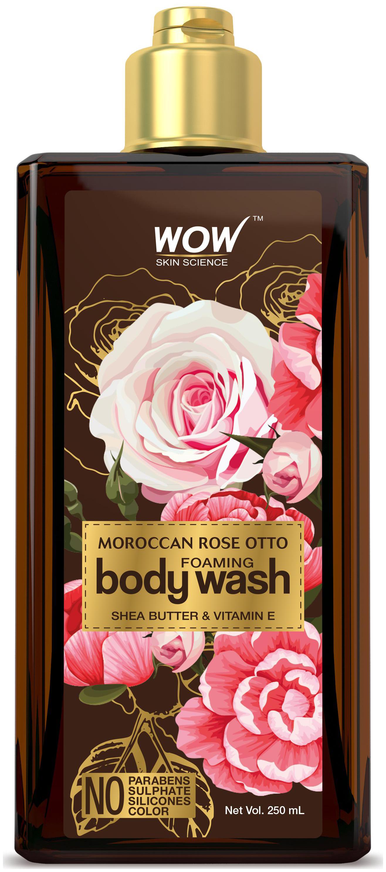 

WOW Skin Science Rose Otto Foaming Body Wash - No Parabens Sulphate Silicones Color - 250mL