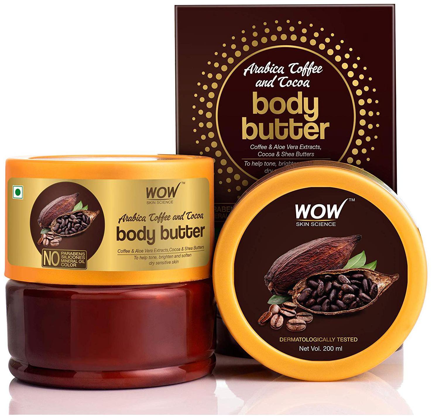 

WOW Skin Science Arabica Coffee and Cocoa Body Butter - 200ml