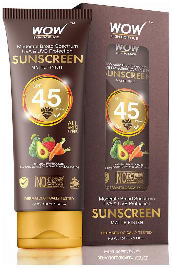 

WOW Skin Science Sunscreen SPF 45 100mL Tube