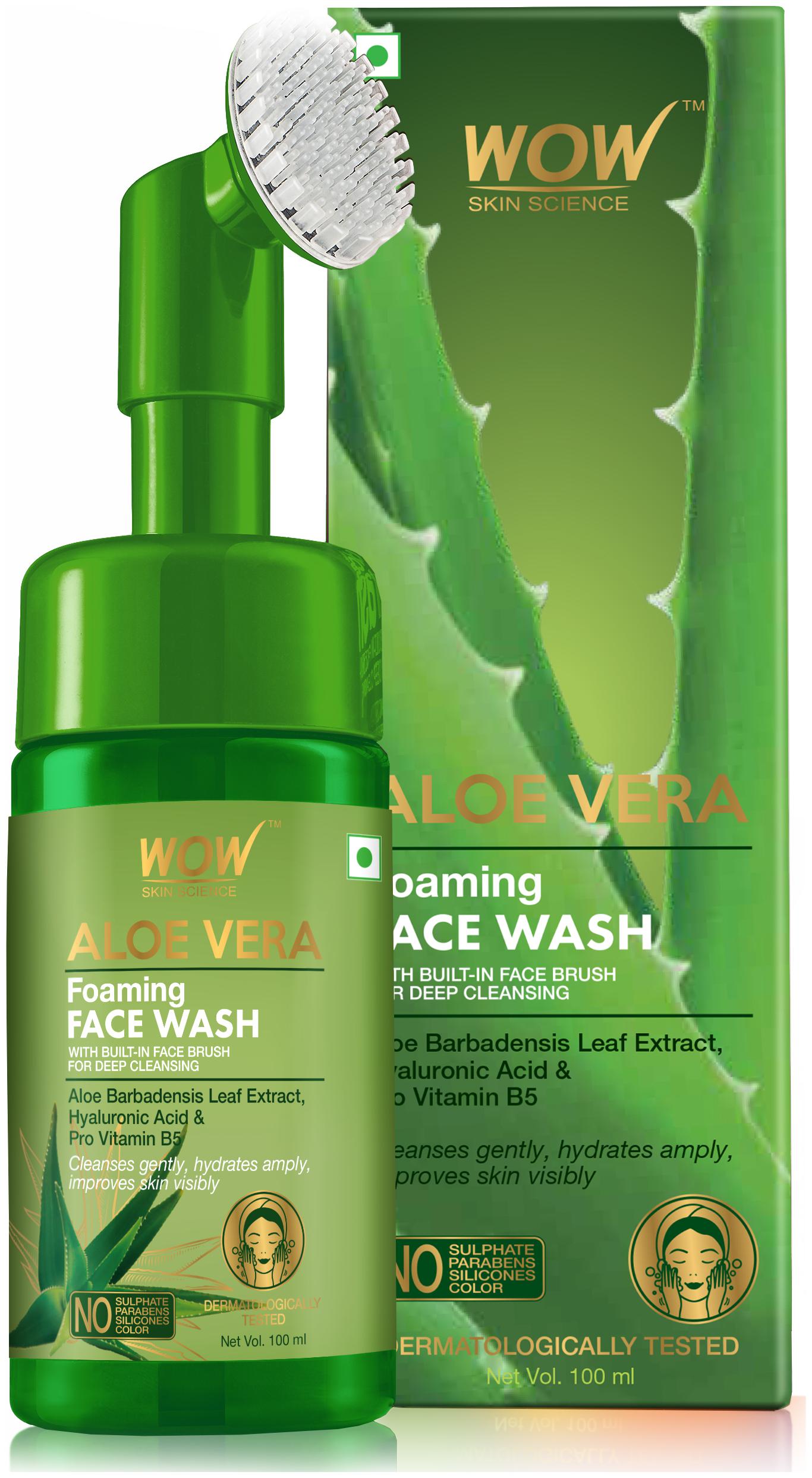 

WOW Skin Science Aloe Vera Foaming Face Wash 100ml
