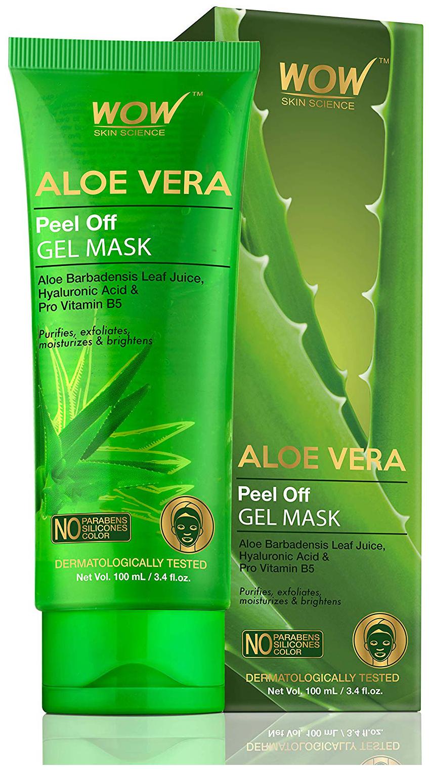 

Wow Skin Science Aloe Vera Peel Off Gel Mask 100ml Tube