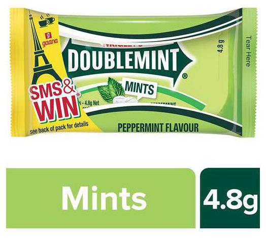

Wrigleys Doublemint Peppermint Thin Mints 4 8 g