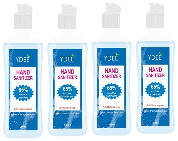 

YDEE Hand Sanitizer-250ml (Pack of 4 ) (65 Alcohol)