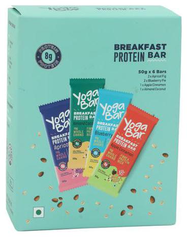 

Yoga bar Breakfast Protein Variety Bar - Almond Coconut Apricot Fig Blueberry Apple Cinnamon 50 g (Pack of 6)