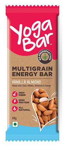 

Yoga Bar Energy Bars Multigrain Vanilla Almond 38 Gm