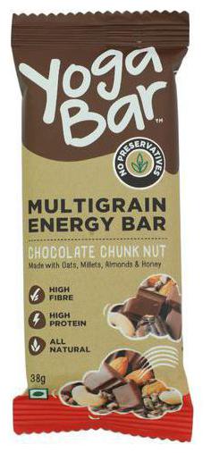 

Yoga bar Energy Bars - Multigrain Chocolate Chunk Nut 38 g