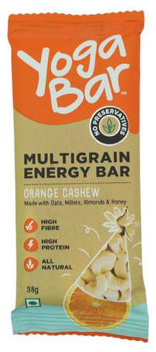

Yoga bar Energy Bars - Multigrain Cashew Orange Zest 38 g