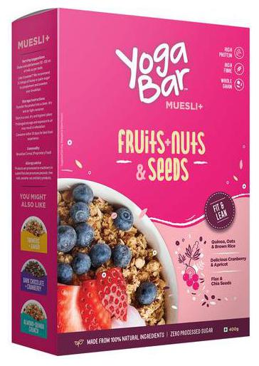 

Yoga bar Muesli - Fruits Nuts Seeds 400 g