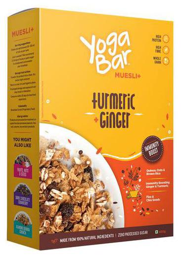 

Yoga bar Muesli - Turmeric Ginger 400 g