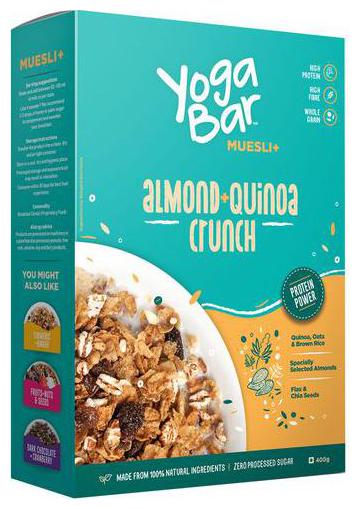 

Yoga bar Muesli - Almond Quinoa Crunch 400 g