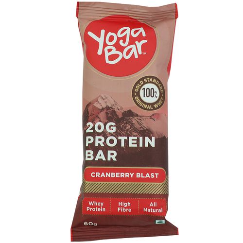 

Yogabars Whey Protein Bar - Cranberry Blast 50 g