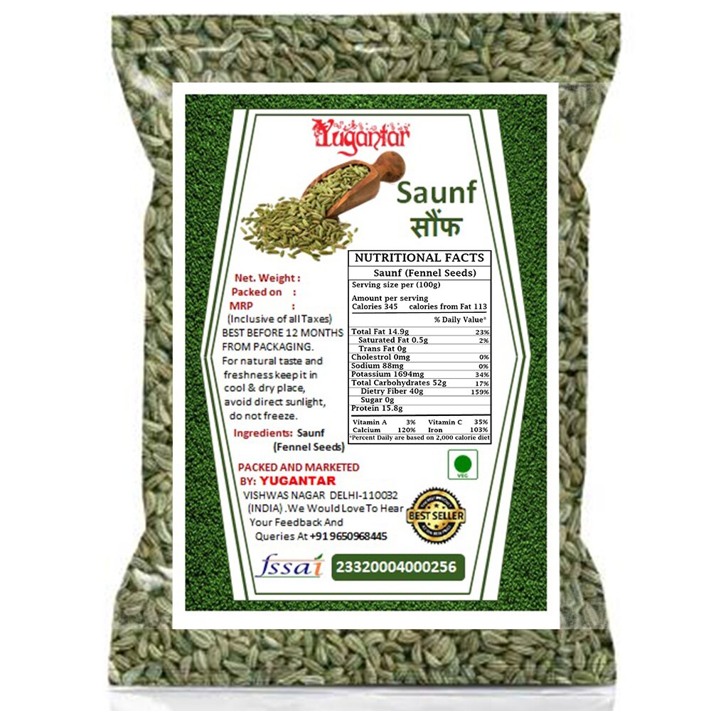

Yugantar Saunf 300 g ( Pack Of 1 )