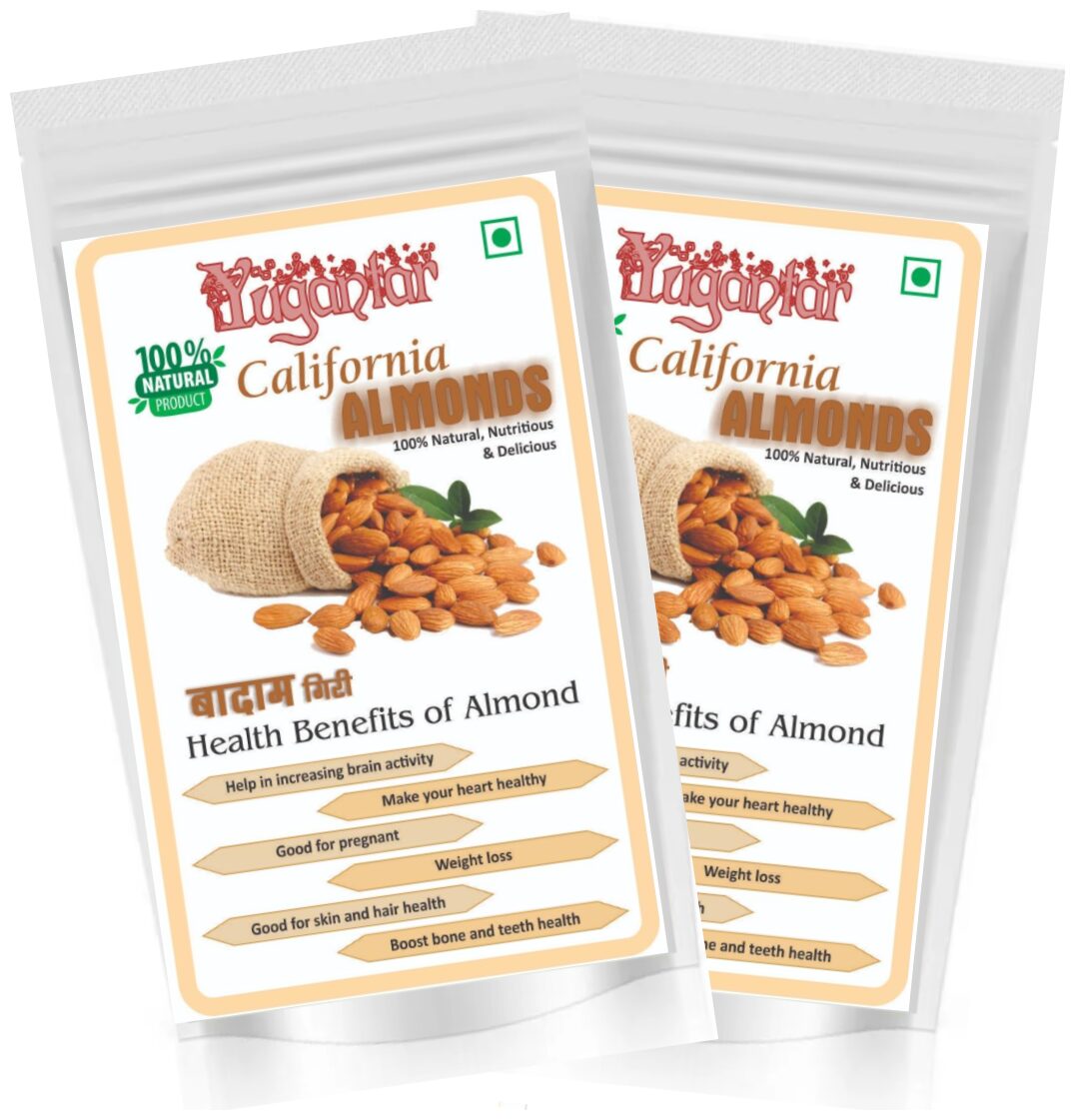 

Yugantar California Almonds Badam American Almond 300g (Pack of 2)