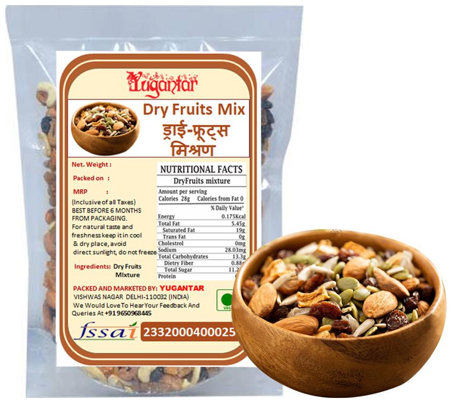 

Yugantar Dry Fruits Mix 400g (Pack of 1)