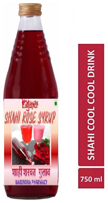 

Yugantar Shahi Rose Syrup With Silver Leaves 750 ml ( Pack of 1 )