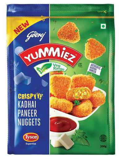 

Yummiez Crispy Kadhai Paneer Nuggets 300 g