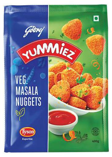 

Yummiez Masala Nuggets (Veg) - Ready To Cook 400 g