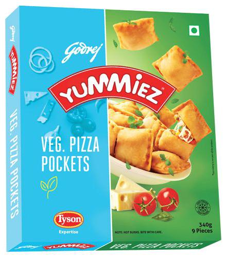 

Yummiez Pizza Pockets - Veg 340 g