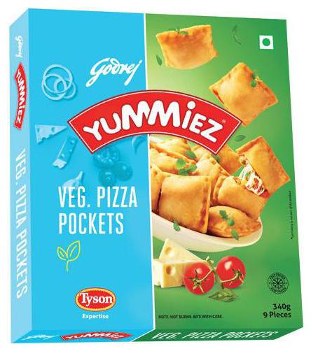 

Yummiez Pizza Pockets - Veg 340 g