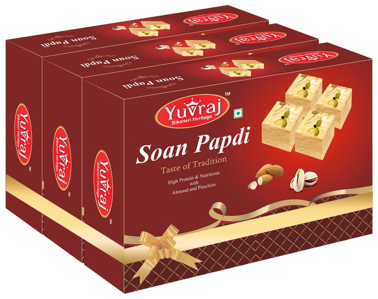 

Yuvraj Soan Papdi patisa mithai for gift box 400 g (Pack of 3)