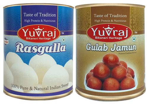 

Yuvraj Sweets combo Rasgulla 1 kg Gulab Jamun 1 kg ( Pack of 2 )