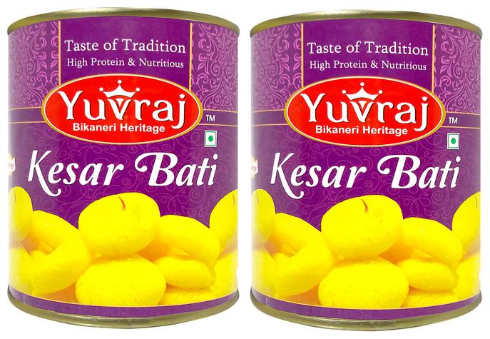 

Yuvraj Sweets Kesar Bati 1kg Tin pack (Pack Of 2)