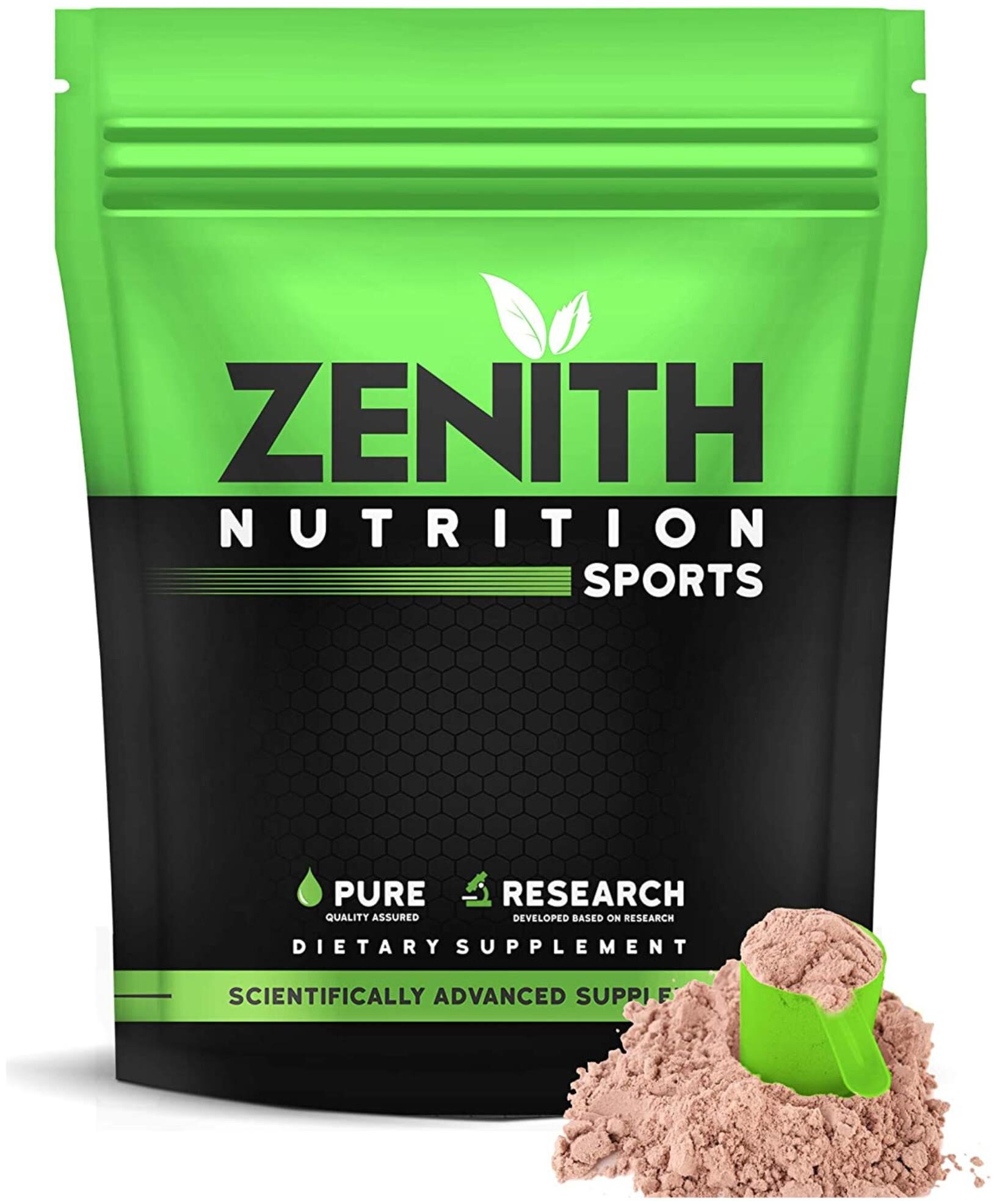

Zenith Nutrition Whey Protein with Enzymes for Digestion 26g protein 525g (Double Rich Chocolate) (Pack of 1)