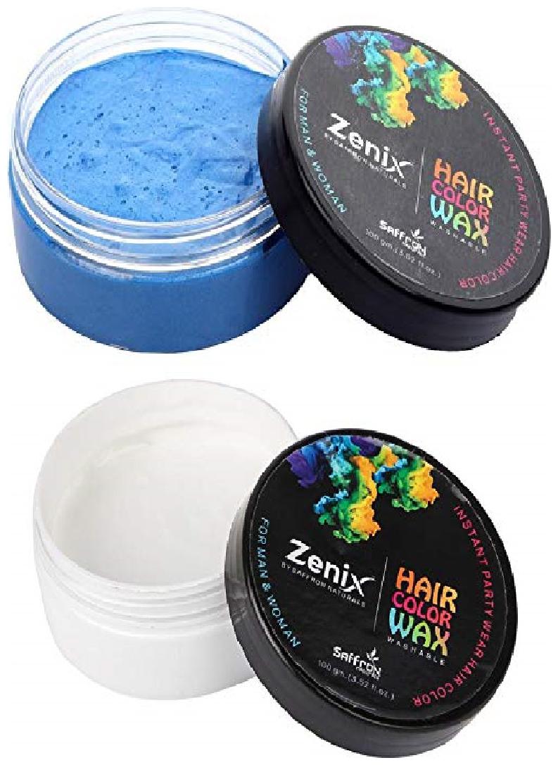 

Zenix Hair Color Wax Silver And Blue (Pack of 2)