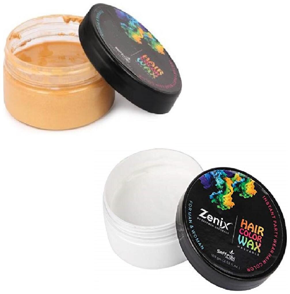

Zenix Hair Color Wax Silver And Golden (Pack of 2)
