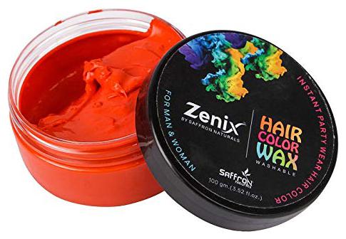 

Zenix Orange Temporary Hair Fashion Styling Hair Color Wax Red