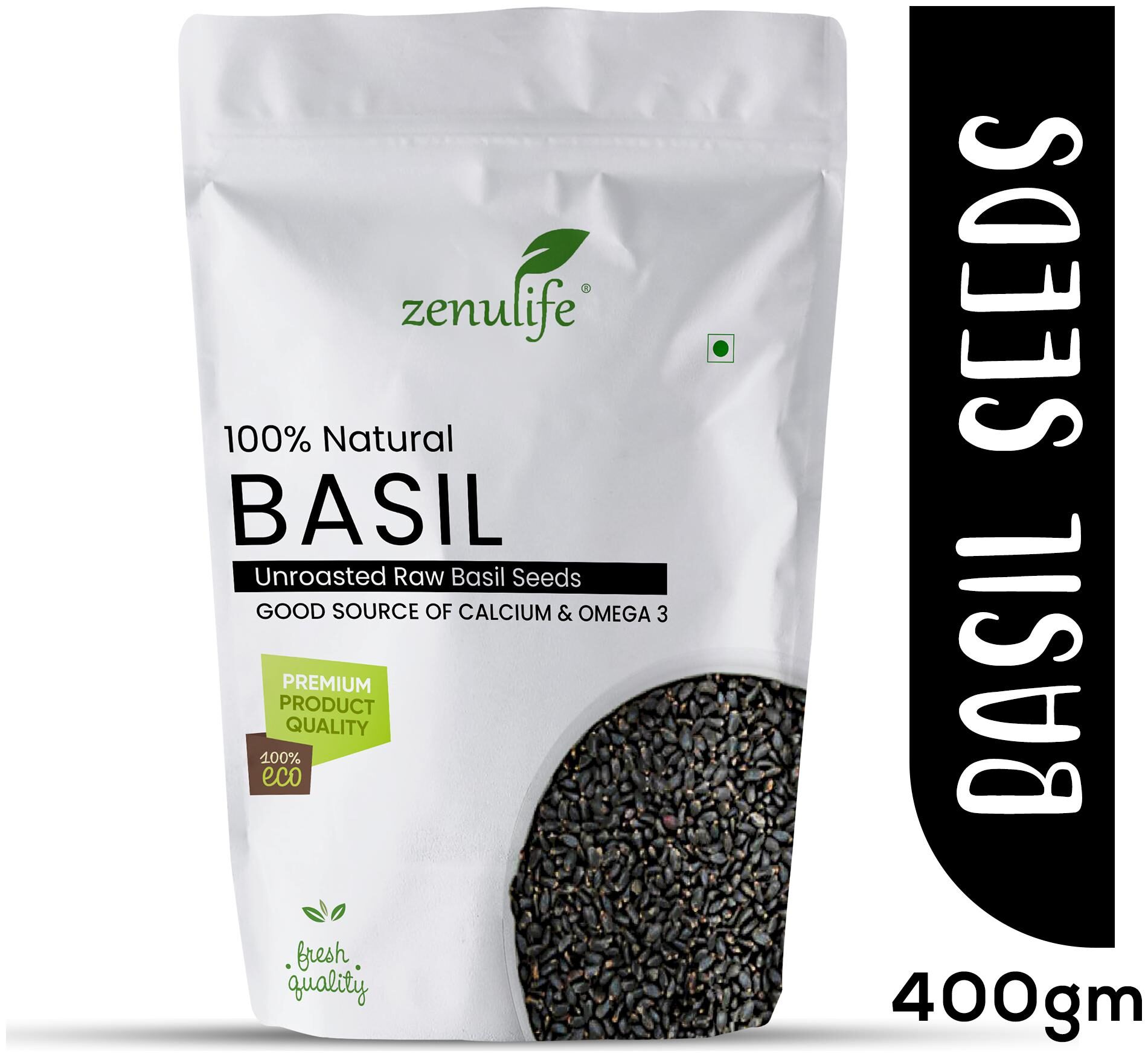 

Zenulife Basil Seeds Tukmariya Sabja-400g