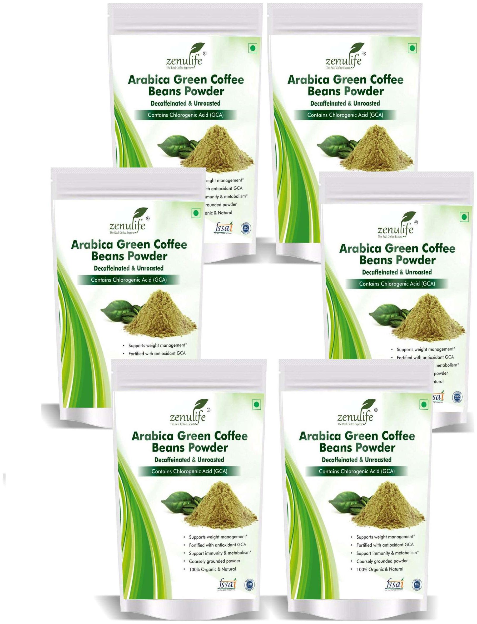 

Zenulife Green coffee beans Powder 250 g Pack of 6