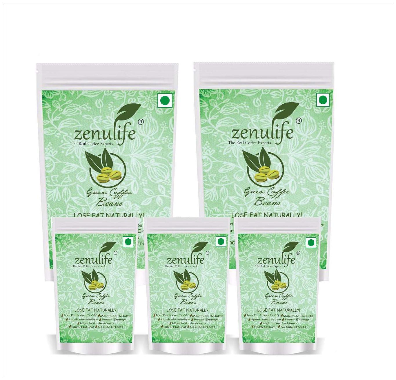 

Zenulife Green coffee beans 100 g Pack of 5