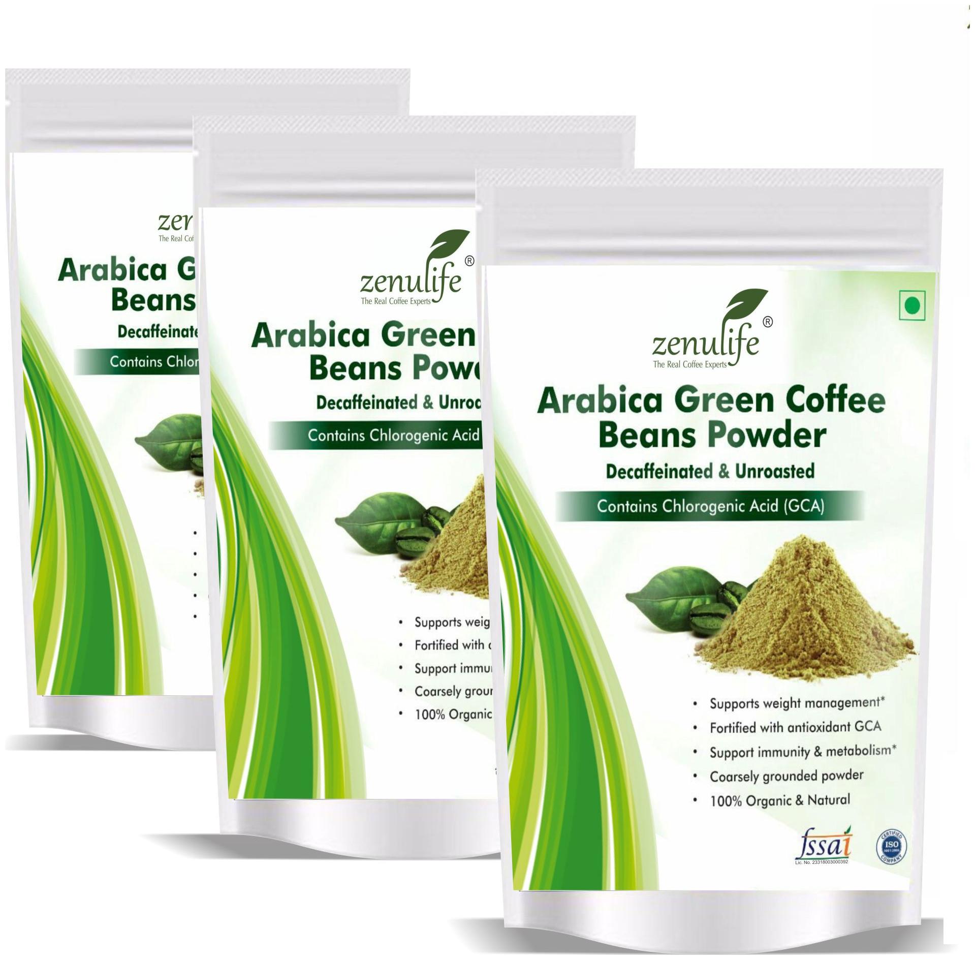 

Zenulife Green coffee beans Powder 200 g Pack of 3