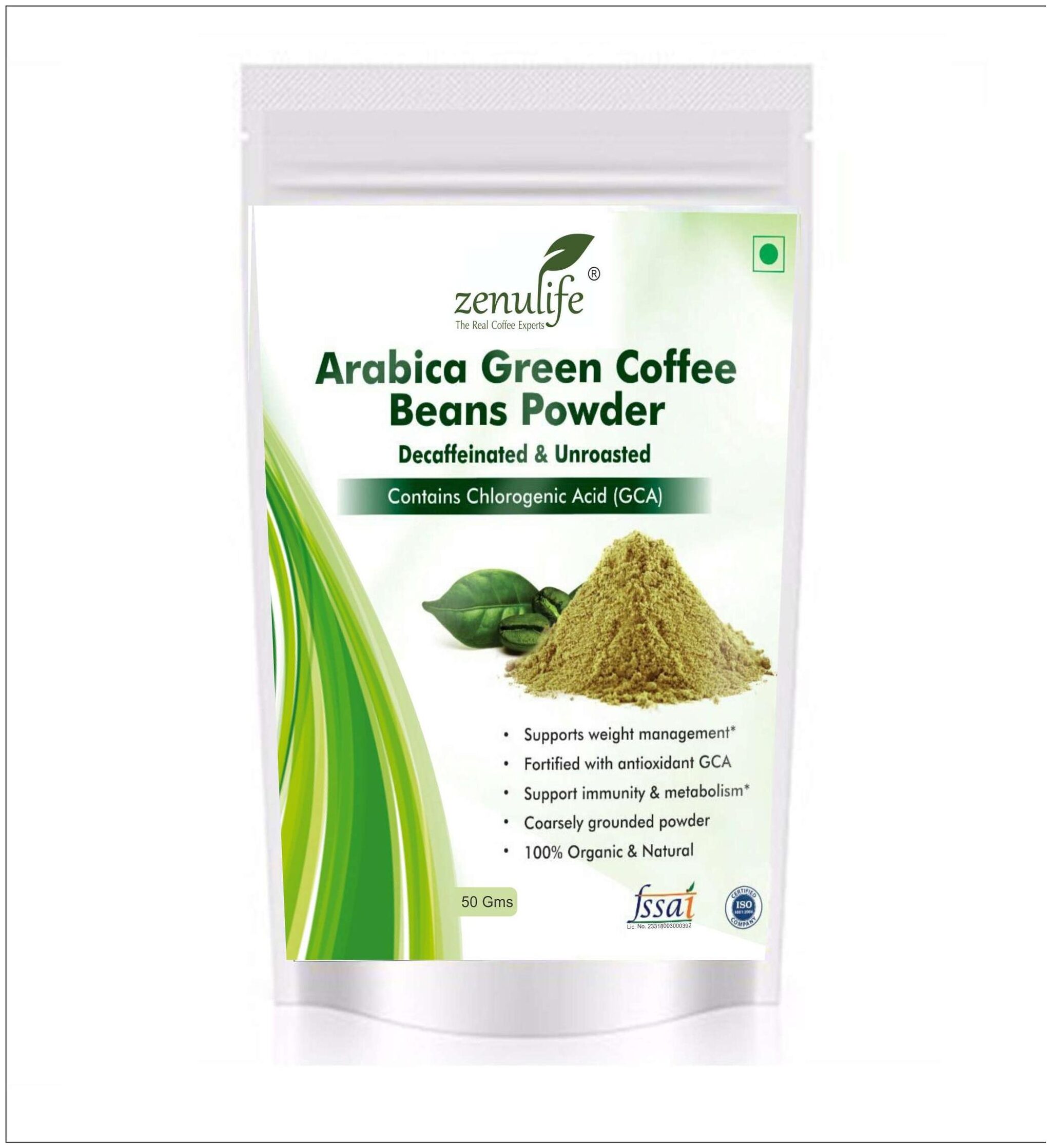 

Zenulife Green coffee beans Powder 50 g Pack of 1