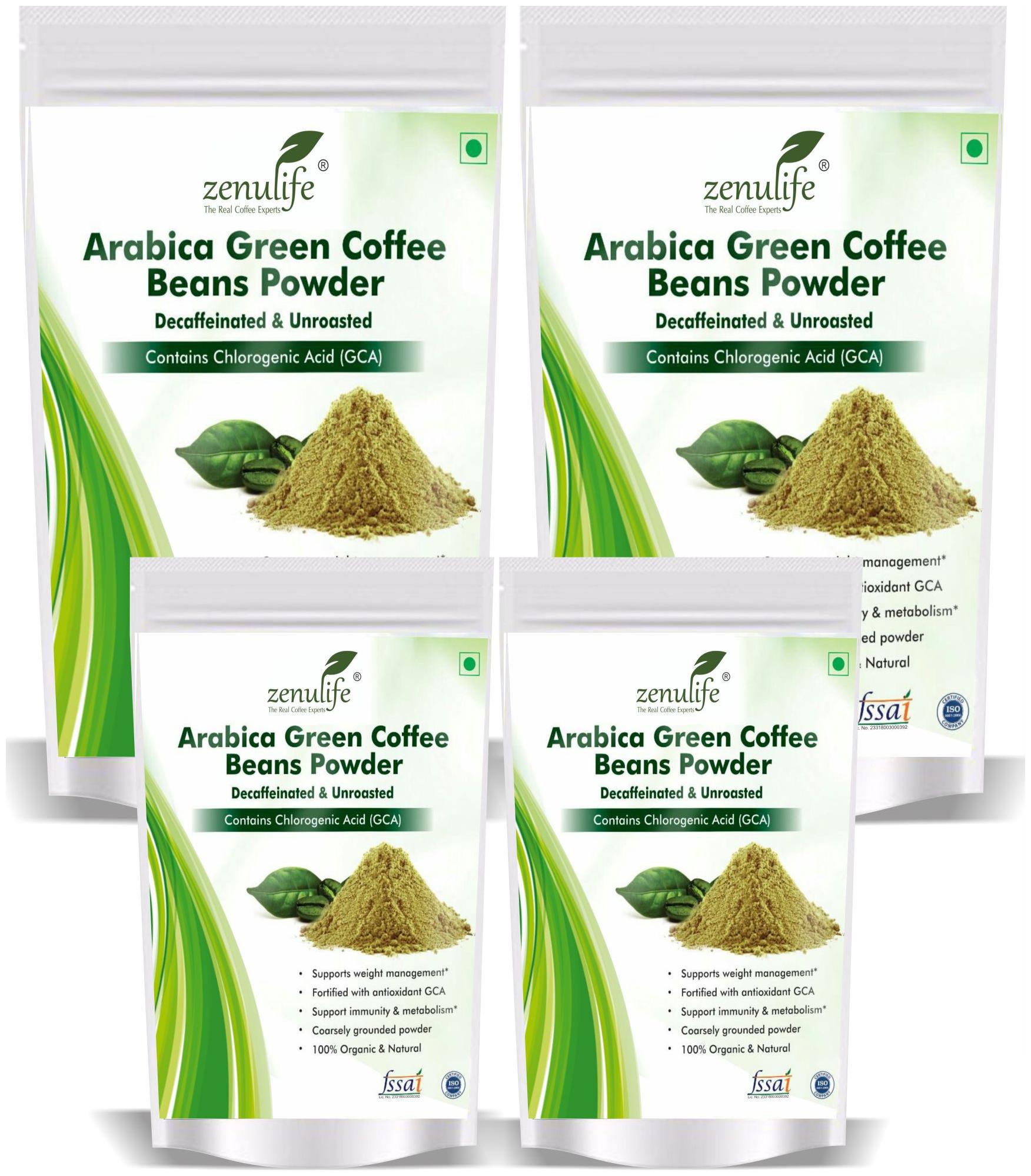 

Zenulife Green coffee beans Powder 500 g Pack of 4