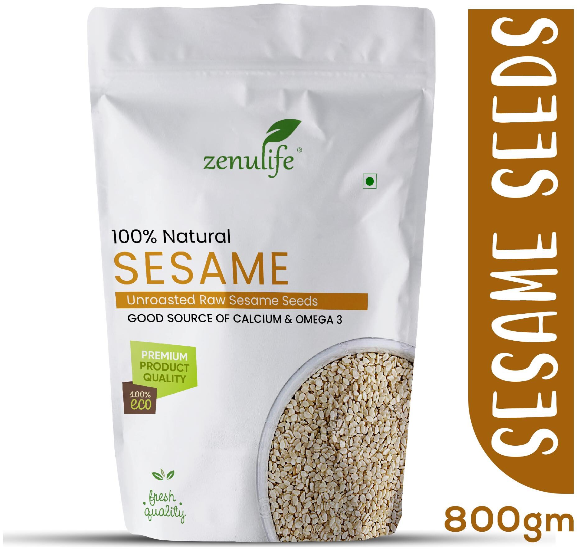 

Zenulife Premium Quality Sesame seeds - 800g
