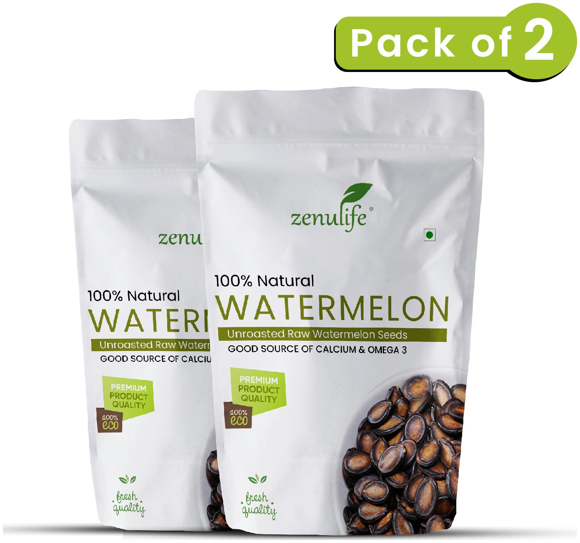 

Zenulife Raw Watermelon Seeds 100g Pack of 2